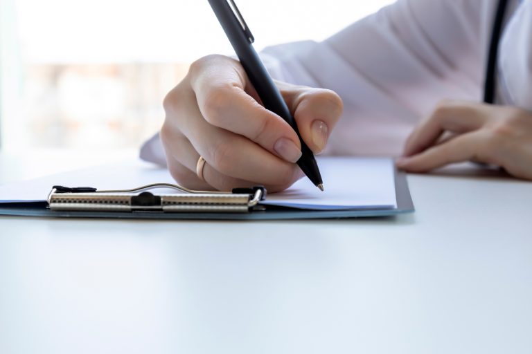 A,Woman,Is,Taking,Notes