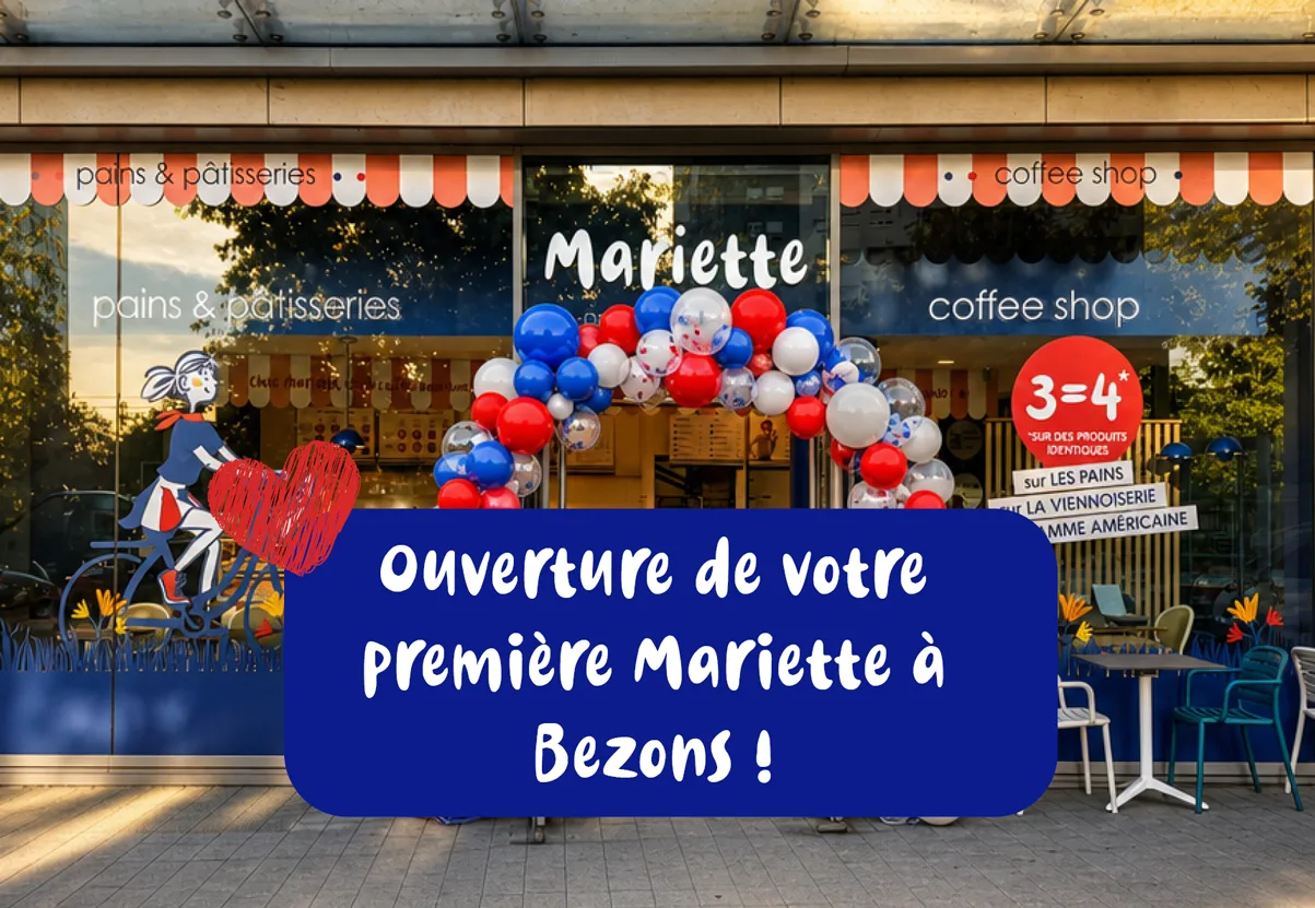 Ouverture de Mariette Pains et Pâtisseries Bezons.